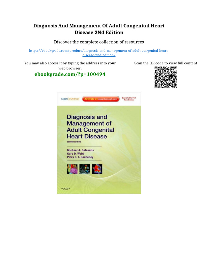 Diagnosis and Management of Adult Congenital Heart Disease 2nd Edition ...