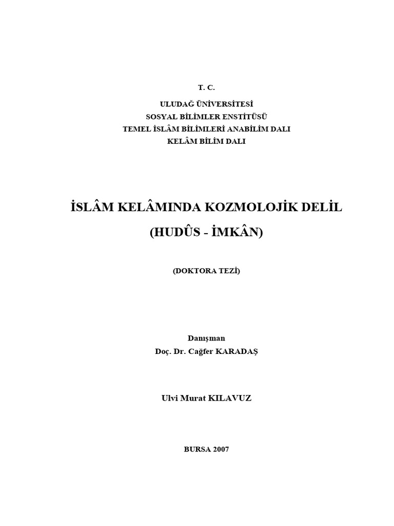 Ulvi Murat Kılavuz - Tez | PDF