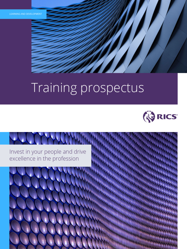 RICS UK Training Prospectus 2024 25 Update | PDF | Real Estate ...