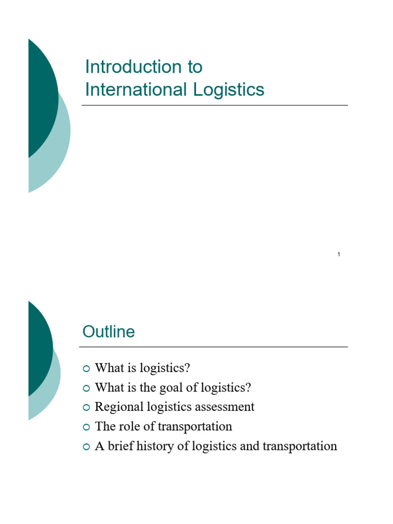 International Logistics | PDF | Logistics | Supply Chain Management