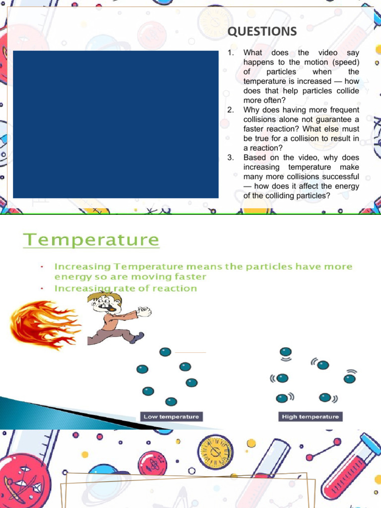 8.3 Temperature and The Rate of Reaction | PDF | Reaction Rate ...