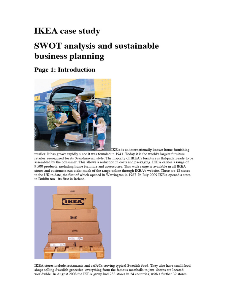 Ikea Case Study | PDF | Sustainability | Supply Chain