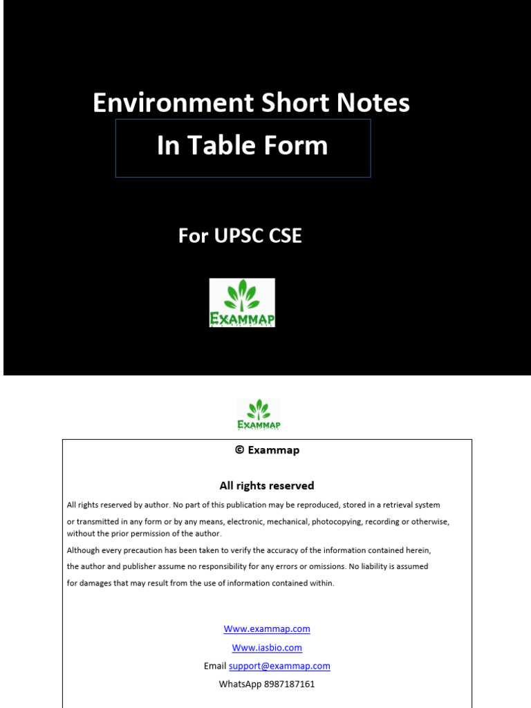 Final Environment Table | PDF | Ecology | Eutrophication