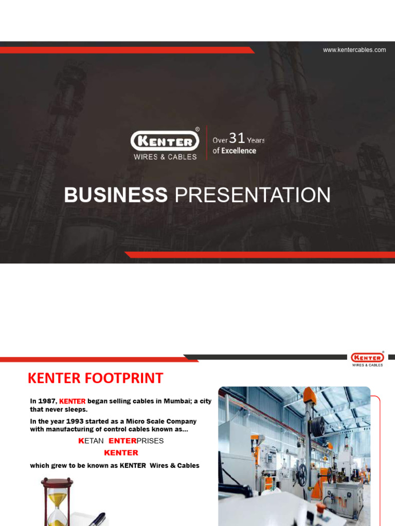 Kenter Presentation | PDF | Wire | Electrical Conductor
