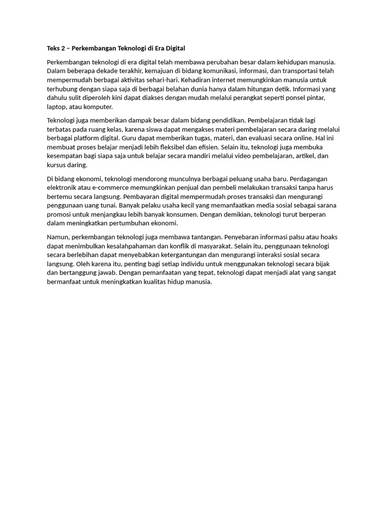 Teks 1 | PDF