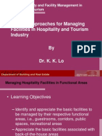 General Approaches For Managing Facilities in Hospitality and Tourism Industry