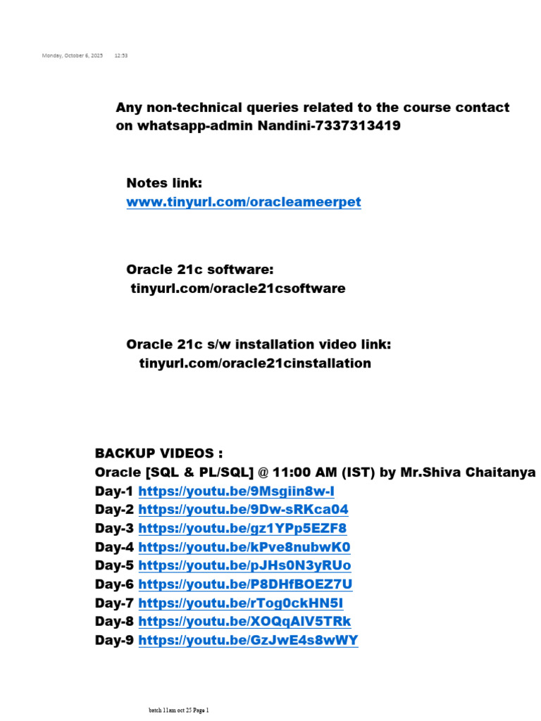Module 1 Tables Complete Classroom Notes | PDF | Databases | Relational ...