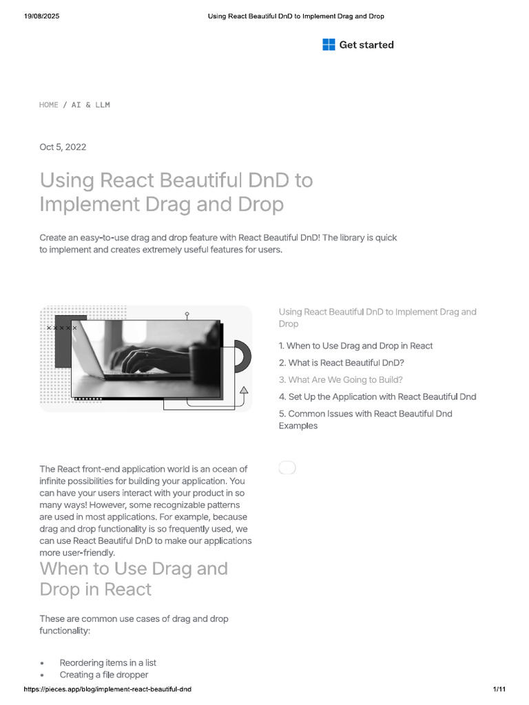 React BeautifullDnd Example | PDF