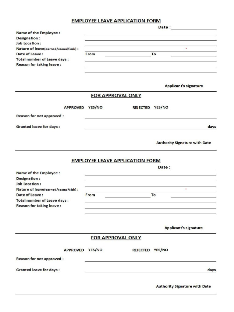 Leave Form | PDF
