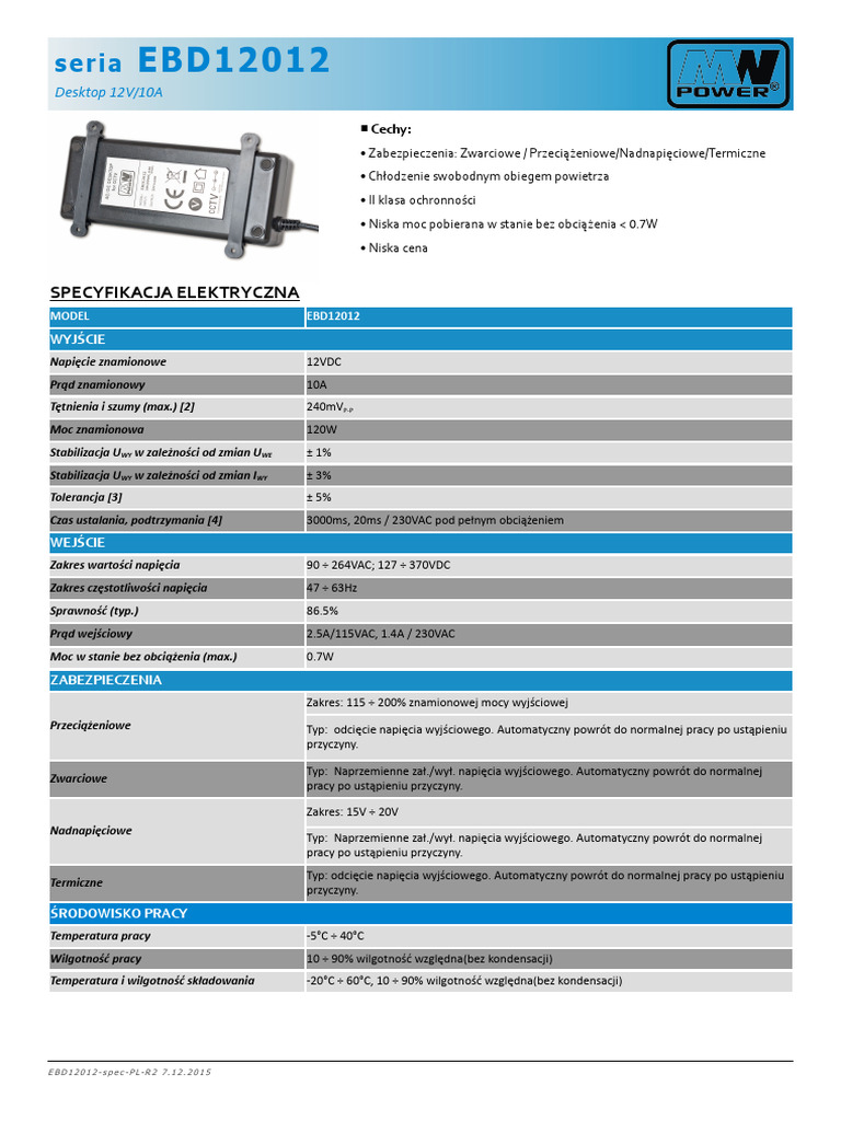 Ebd12012 Spec PL r2 | PDF