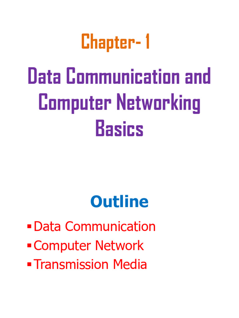 DCCN Chapter 1 Finally Edited | PDF | Osi Model | Transmission Medium