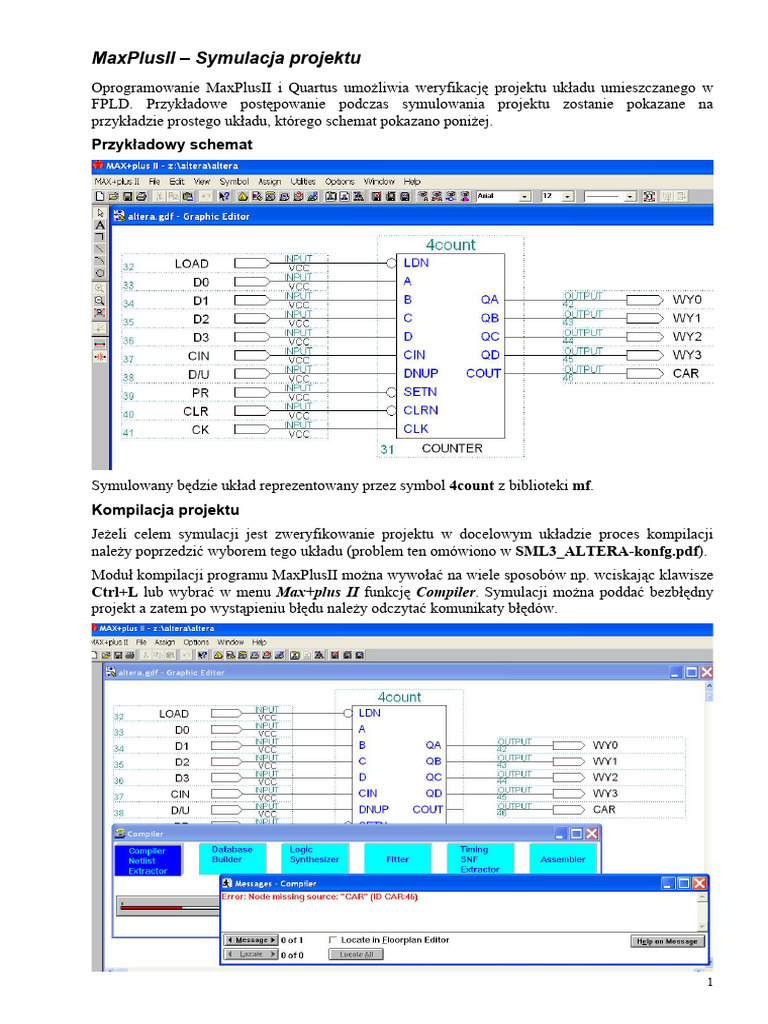 Max+Plus II Instruction 2 | PDF