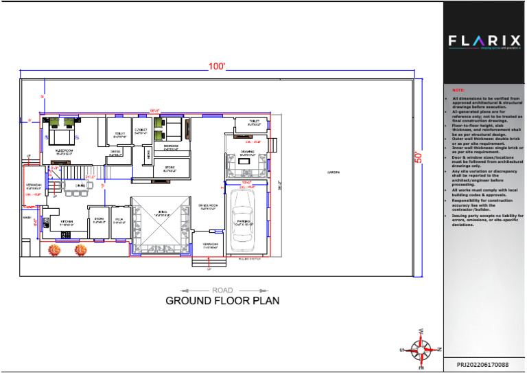 Ground Floor Plan: Rolling Shutter | PDF | Civil Engineering ...
