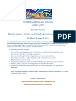 Educación Inclusiva y Atención A La Diversidad: Experiencias y Propuestas de Trabajo.