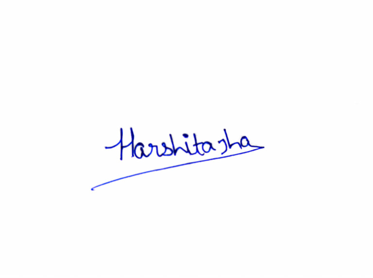 Harshita Signature | PDF