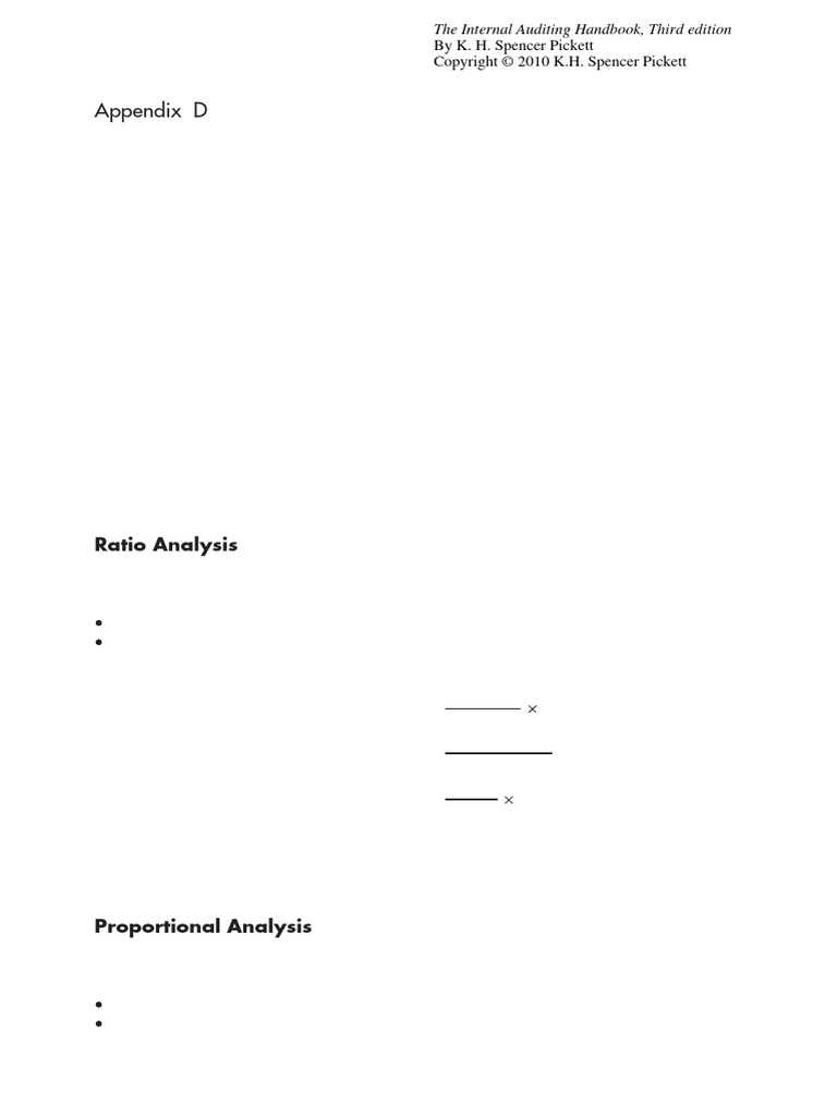 Appendix D | PDF | Internal Audit | Audit