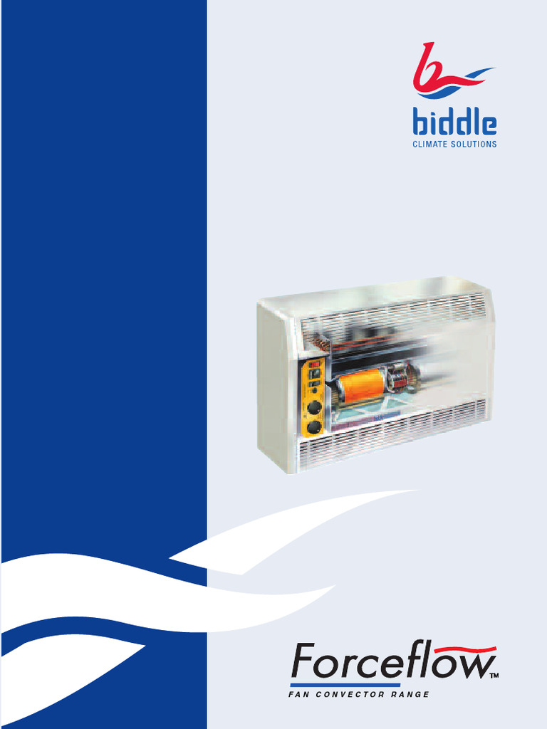 Biddle - Forceflow Fan Convectors | PDF | Electrical Wiring | Thermostat