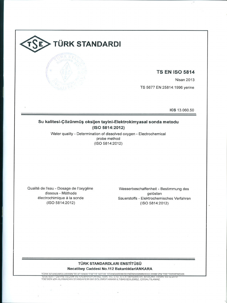 TS en Iso 5814-2013 | PDF