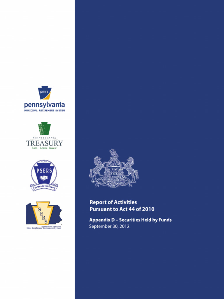 2012 Annual Divestment Report Appendix D | PDF | Publicly Traded ...