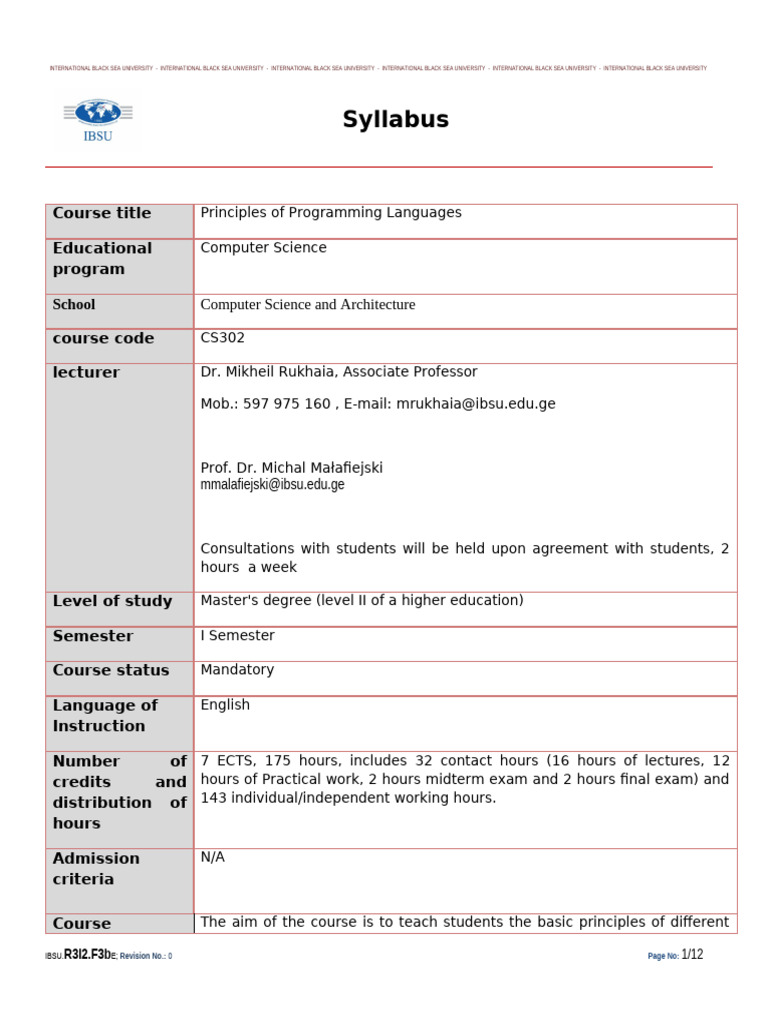 +++2 - Principles of Programming Languages - Eng+ | PDF | Programming ...