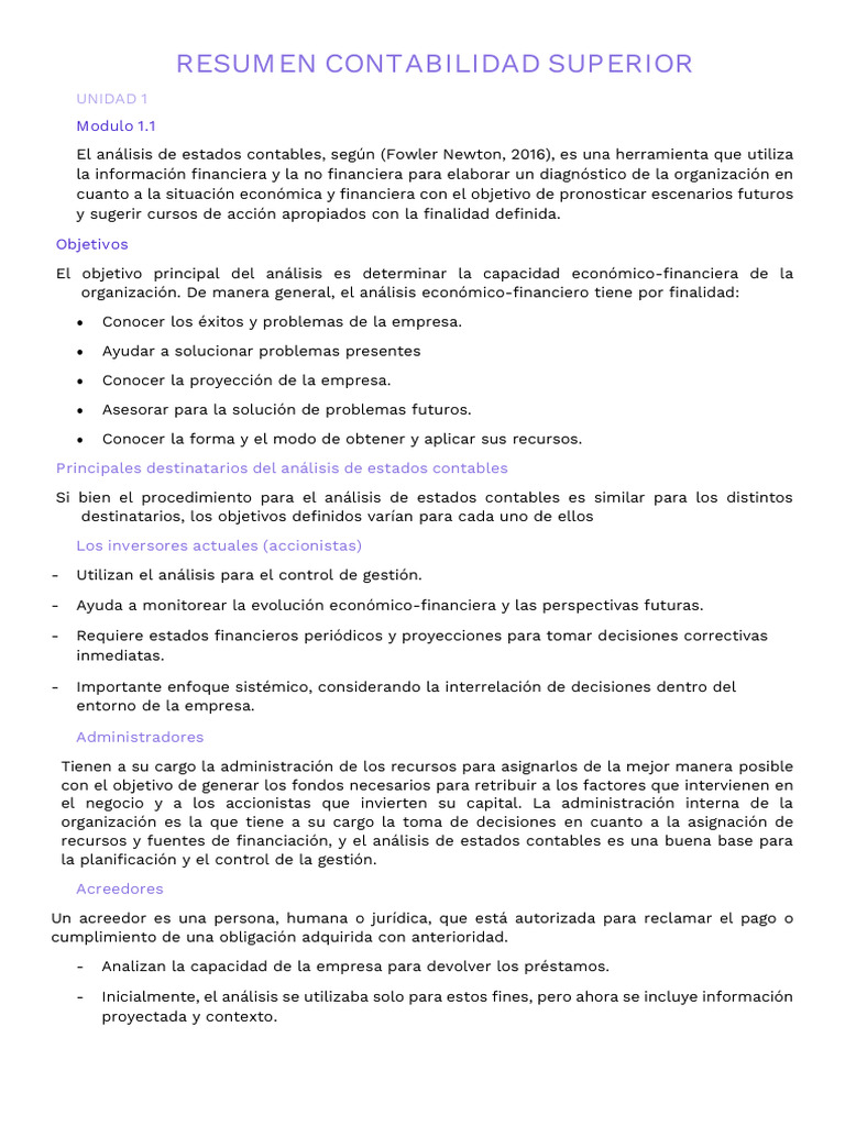 Ud 1 Contabilidad Superior | PDF | Contabilidad | Estado financiero