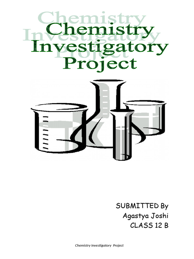 Chemistry Inv Project Agastya Joshi Edited | PDF | Solubility | Fat