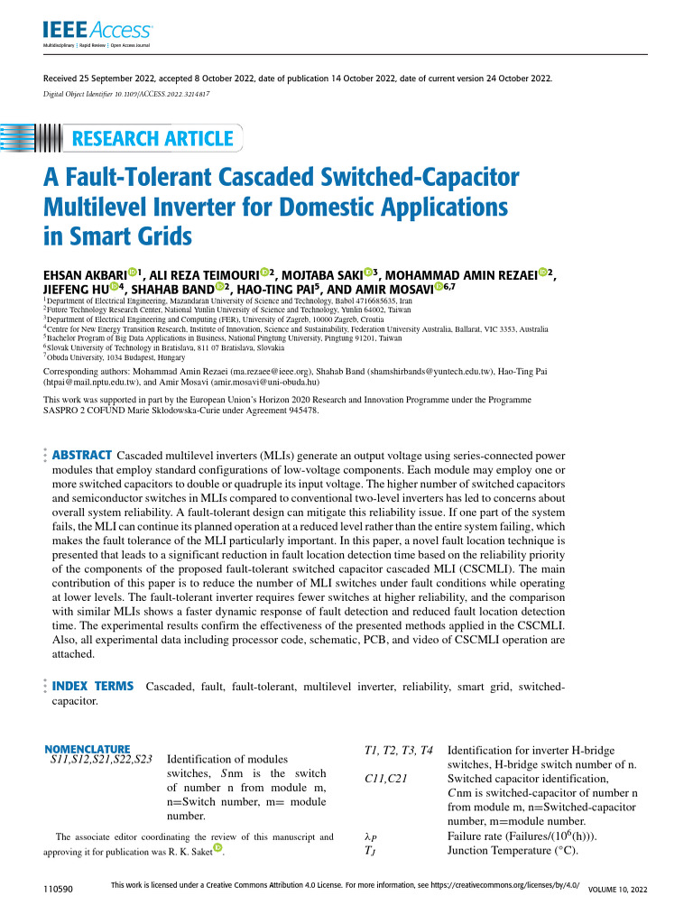 A Fault-Tolerant Cascaded Switched-Capacitor Multilevel Inverter For ...