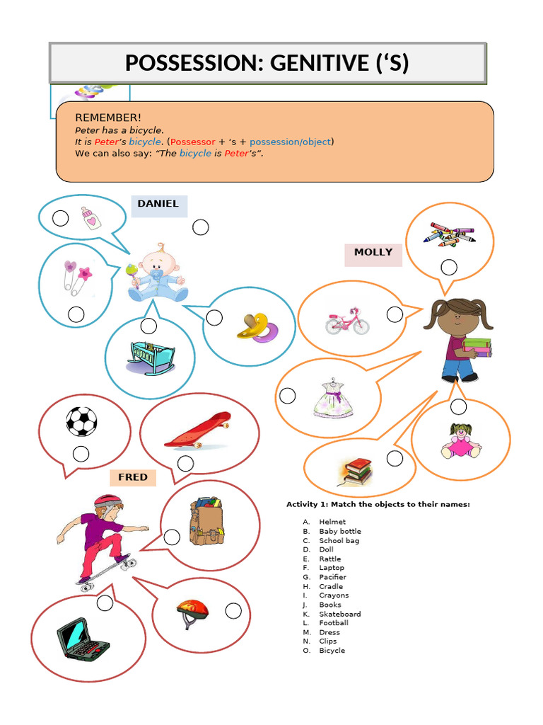 Possession Saxon Genitive S 41798 | PDF