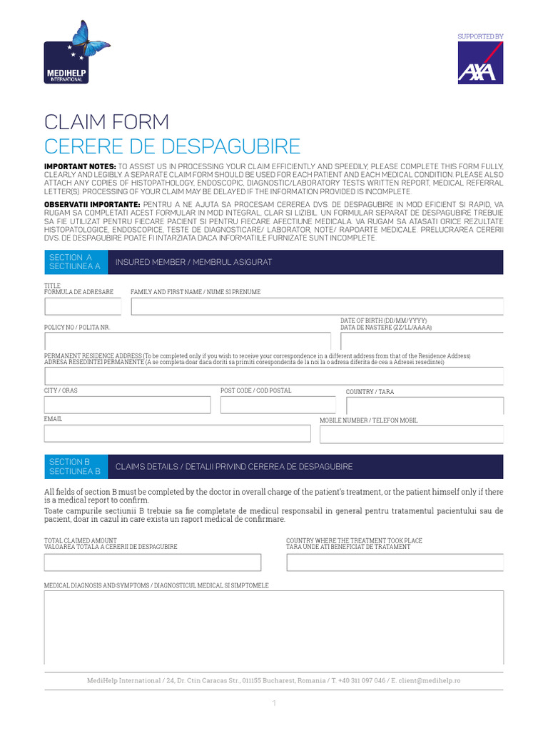 1704272235-Claim Form - Îpdf | PDF | Public Services | Health Sciences
