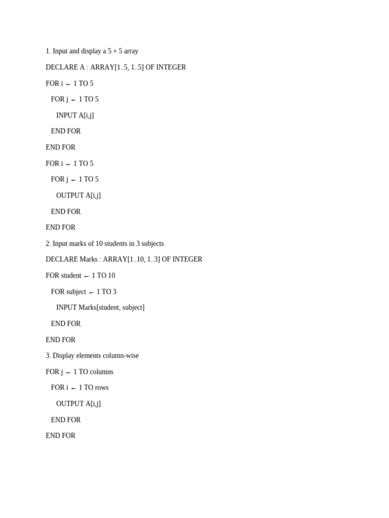 File - 1768969406 - 2 D Array | PDF | Matrix (Mathematics) | Matrix Theory