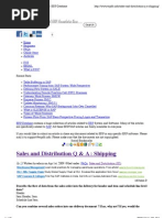 Sales and Distribution Q &amp A: Shipping - ERP Database1