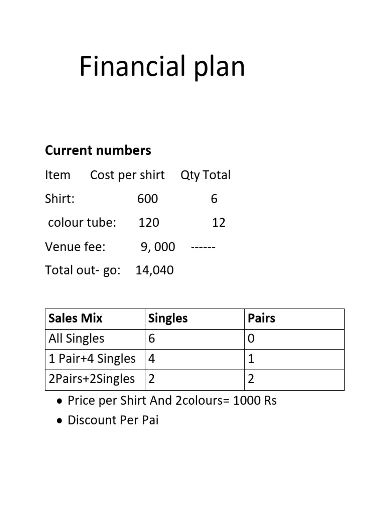 Financial Plan Amber Edit | PDF