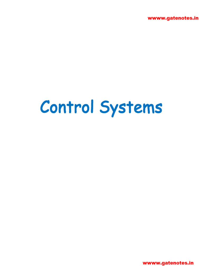 4.control Systems Gate Ece Notes Free4 | PDF