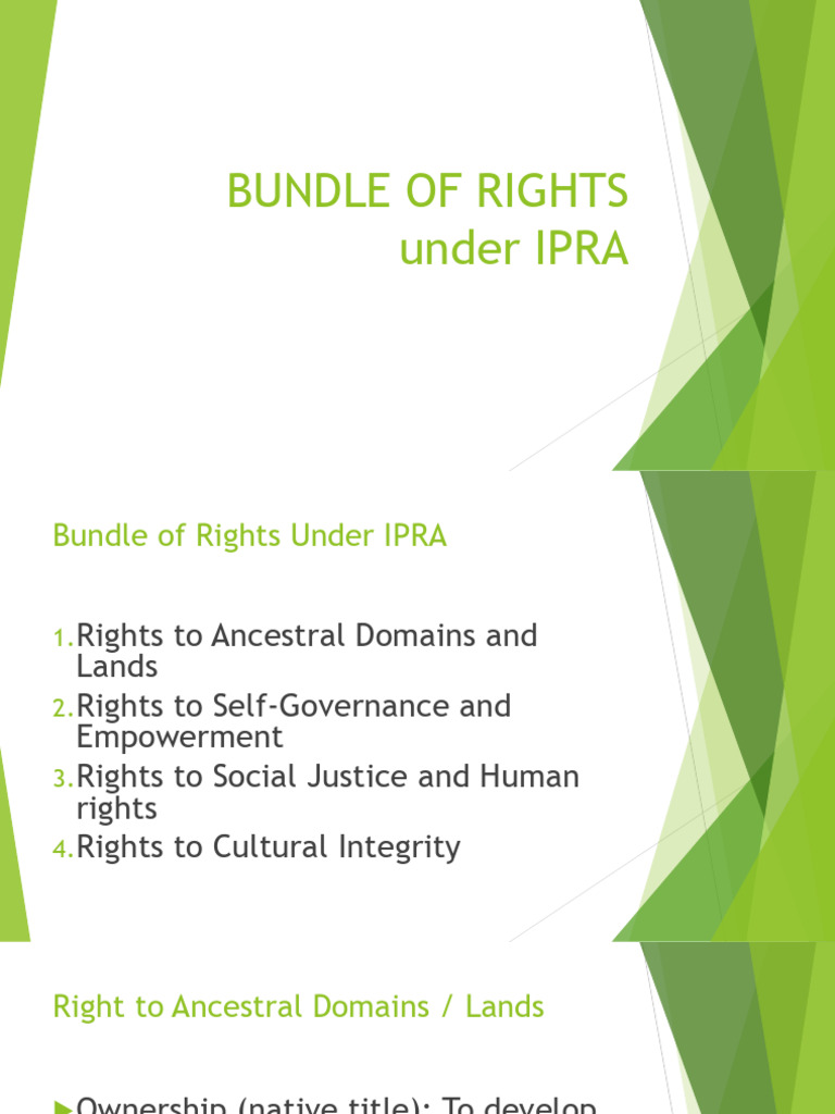 Bundle of Rights Under IPRA | PDF | Policy | Human Rights