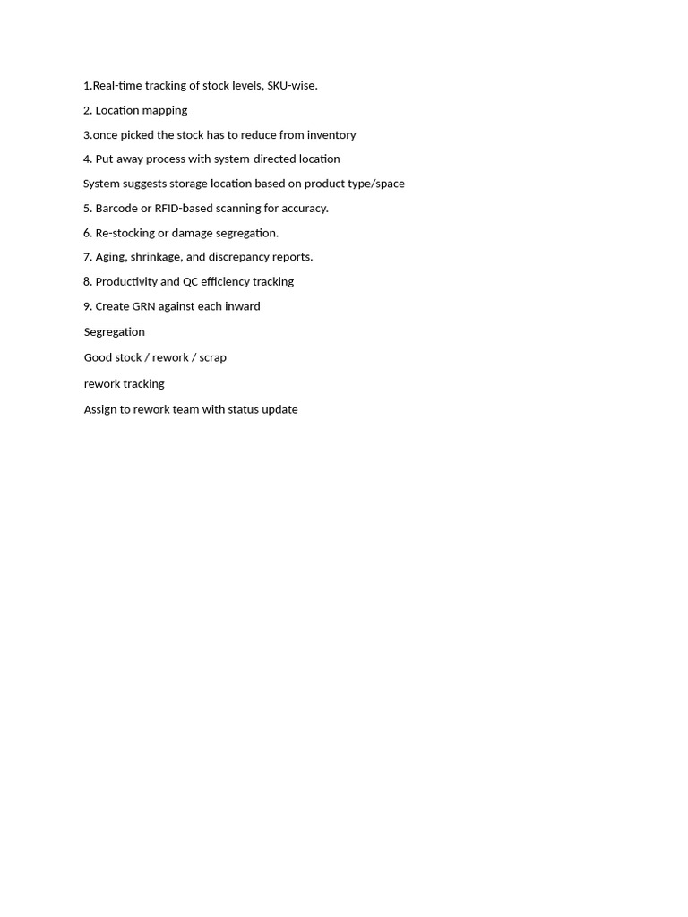 WMS | PDF | Warehouse | Barcode