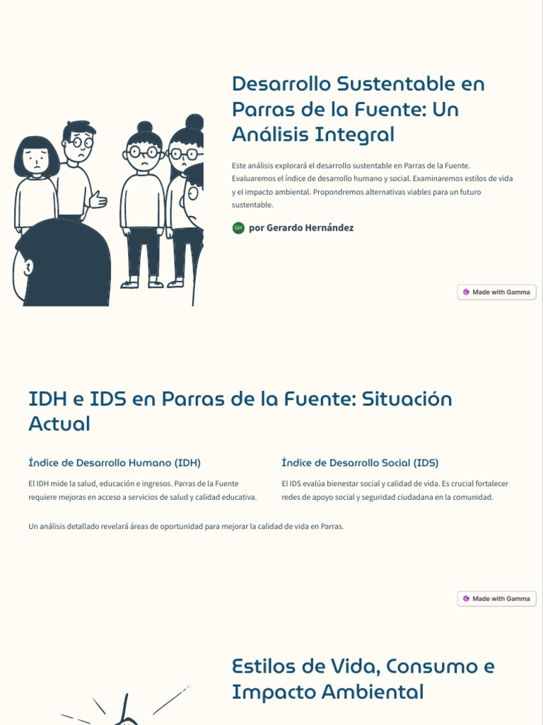 Desarrollo Sustentable en Parras de La Fuente Un Analisis Integral ...
