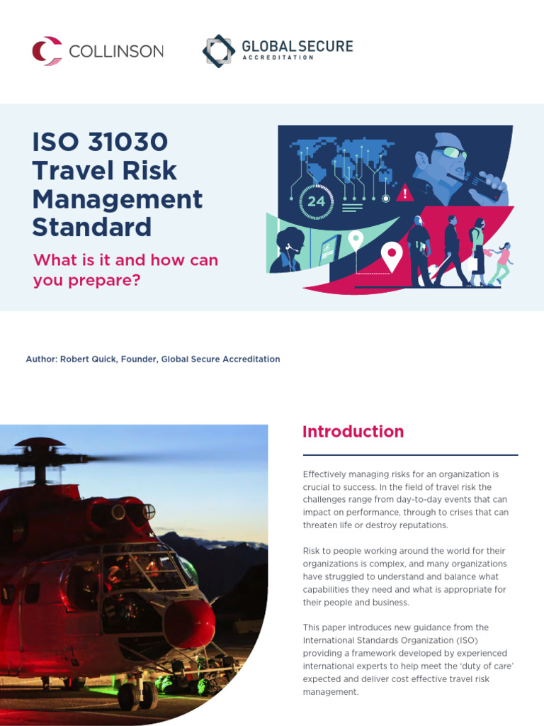 ISO 31030 Travel Risk Standard FINAL | PDF | Risk Management | Risk