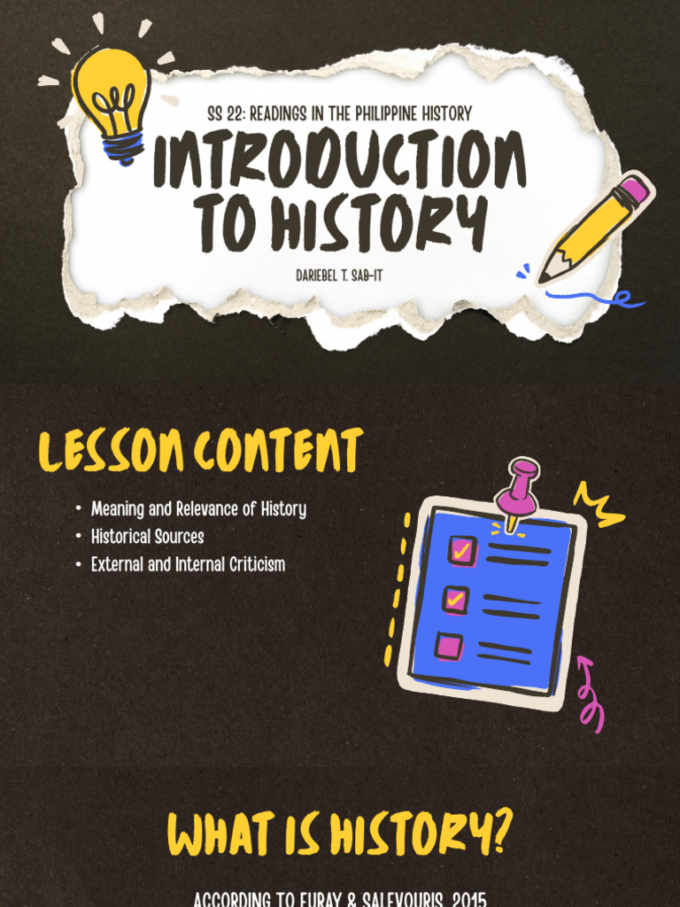 Chapter 1 Introduction To History | PDF