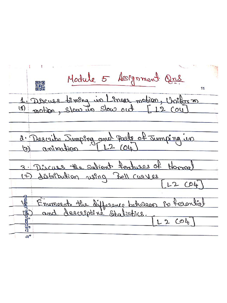 Physics 5th Module Assignment With Answers. | PDF