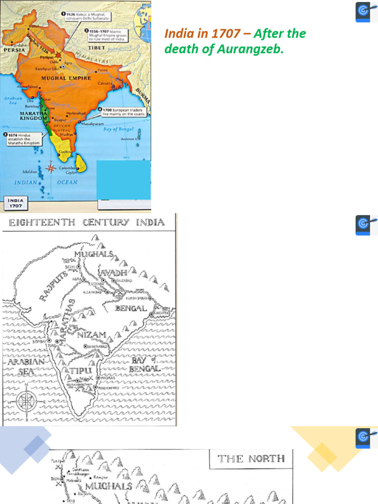 L1 Modern History India at The Dawn of Colonization Later Mughals ...