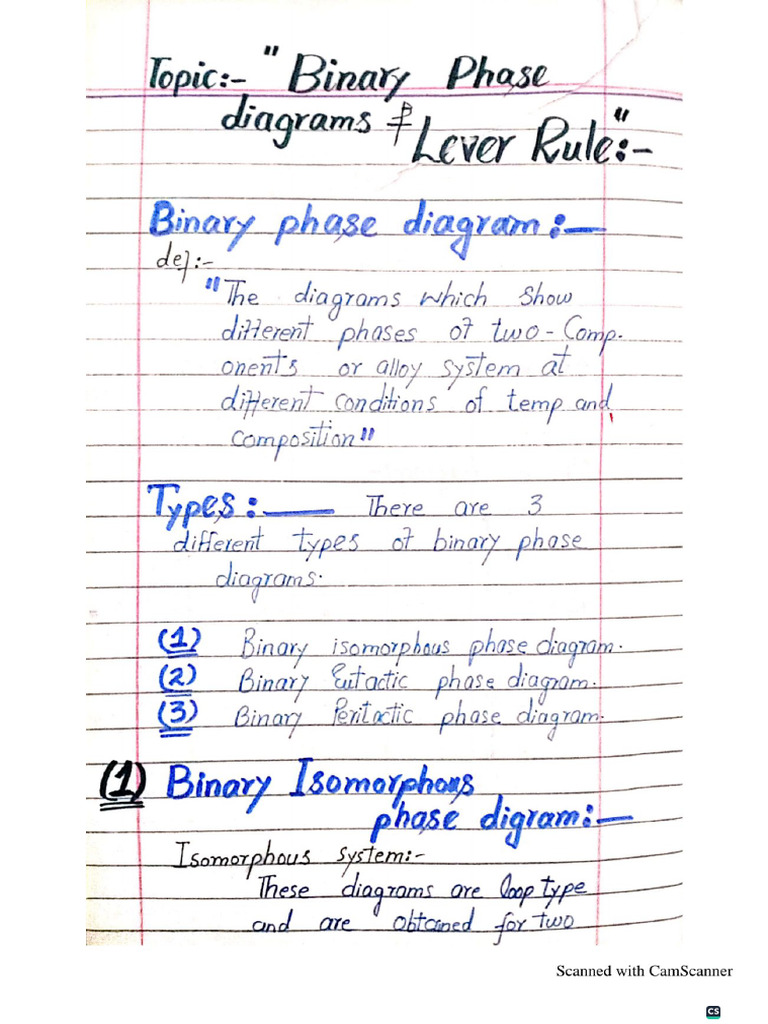 Physical Binary Phase Diagram | PDF