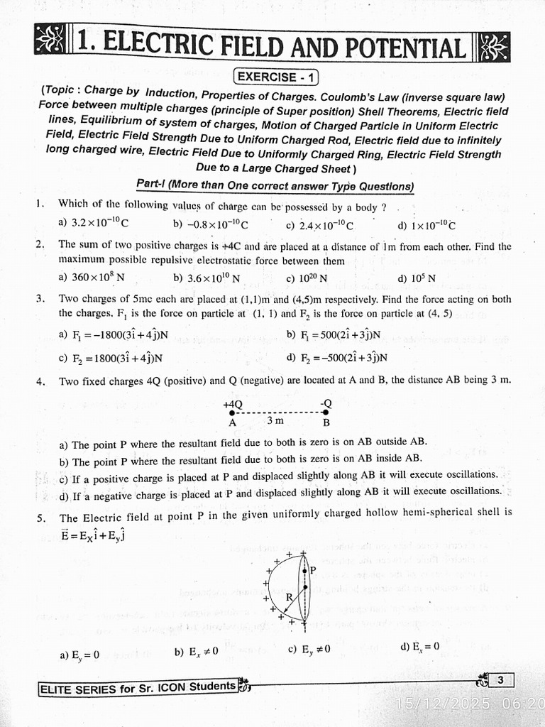 Electrostatics 1 | PDF