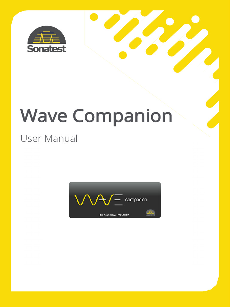 Wave Companion User Manual - v8.0 - ENG | PDF | Menu (Computing) | Software