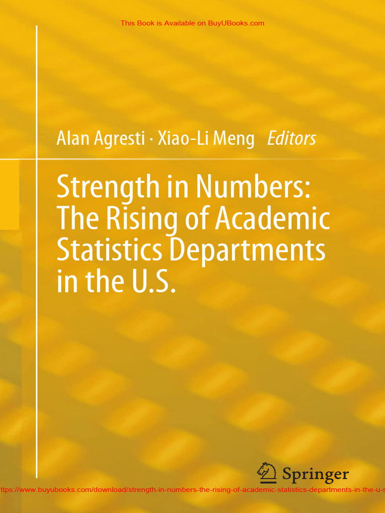 Strength in Numbers The Rising of Academic Statistics Departments in ...