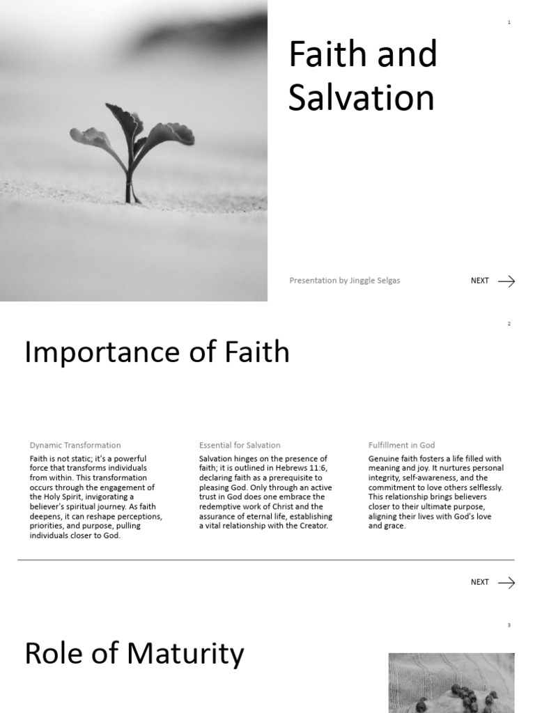 Faith and Salvation | PDF | Love | Faith
