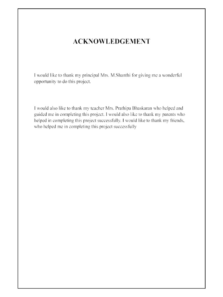 Acknowledgement 3 | PDF
