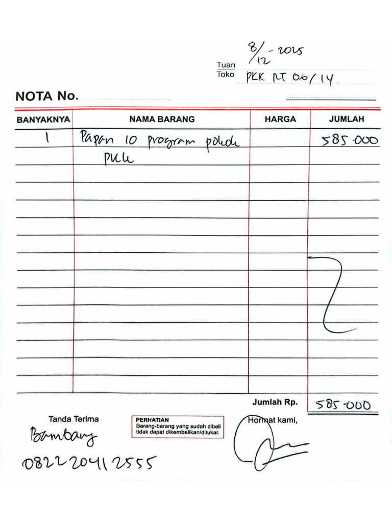 05 - Nota Papan PKK | PDF
