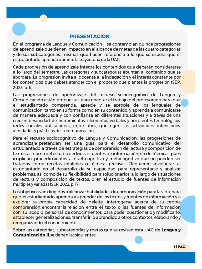 Libro de La Lengua y La Comunicacion Dos | PDF | Aprendizaje | Comunicación
