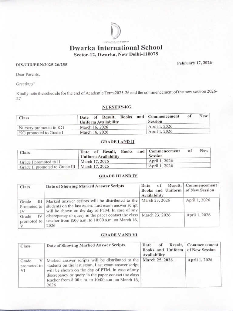 New Session 2026 - 27 | PDF