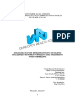 TESIS. ANÁLISIS DEL DELITO DE MANEJO FRAUDULENTO DE TARJETAS INTELIGENTES O INSTRUMENTOS ANALOGOS EN EL ORDENAMIENTO JURÍDICO VENEZOLANO